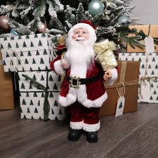 40cm Red Standing Santa with