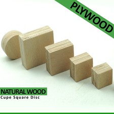 Wooden Square Round Cube Discs Craft Blocks Creative Toy Home Decor Eco Bricks