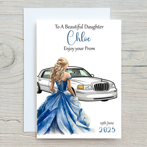Personalised prom card school - prom,