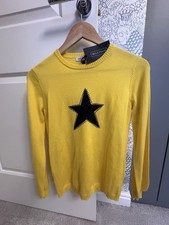 Bella Freud Yellow Star Jumper