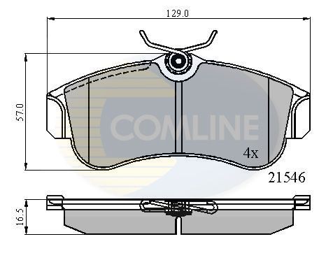 Brake pad set for - set,
