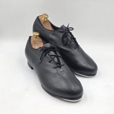 Bloch Shockwave Black Tie Leather Tap Shoes Men's 12 M Dance Musical Theatre 
