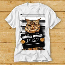 Bad Cat Mugshot Gang Funny Gift Cool Retro Vintage Hipster Unisex T Shirt 1947