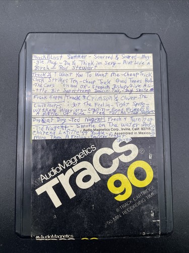 Blank eight track cassette - blank,