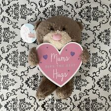 Card Factory Soft Plush Teddy Bear Mums Give The Best Hugs  20cm Gift With Tag