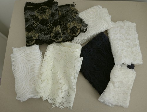 Job lot bundles of lace - lot,