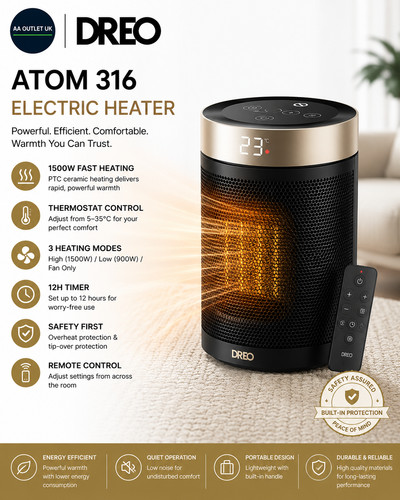 Dreo electric heater 1500w - dreo,