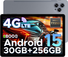 TAB G6 Tablet 11 Inch Android 15 Tablets, 30GB+256GB/2TB Tablet with Sim Card Sl