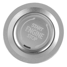 Silver Engine Start Stop Push
