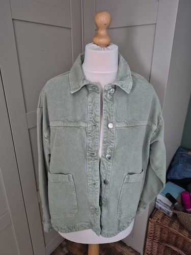Zara women green denim - zara, women's