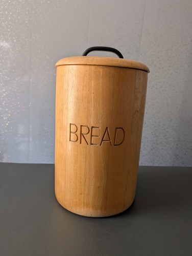 Solid wooden bread - wooden, bin,