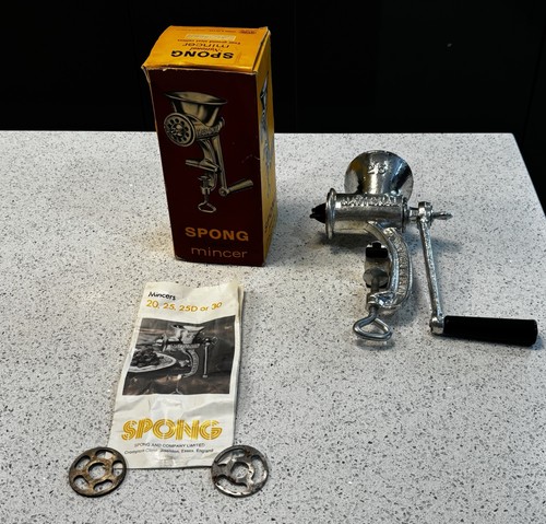 Spong national mincer with box - mincer,