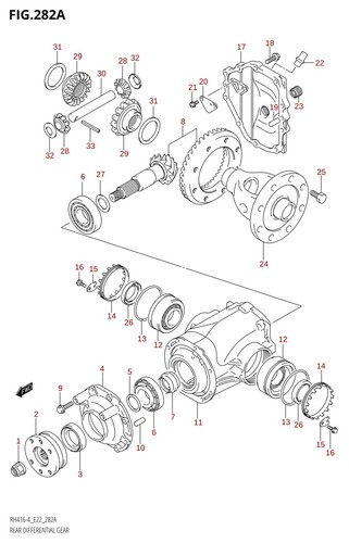 Suzuki genuine differential - suzuki,