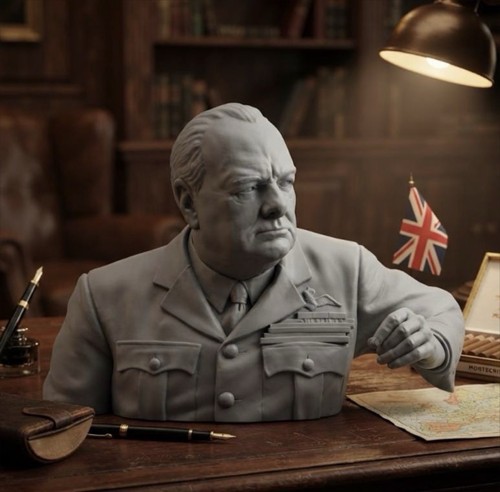 Winston churchill figure - winston,