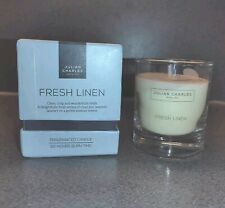 Julian Charles Fresh Linen Fragranced Candle Clean Crisp & Fresh Mothers Day 