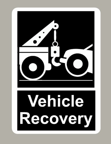 Vehicle recovery sticker - 1,