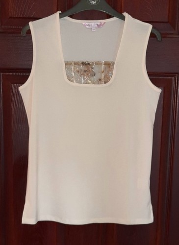 Michele hope cream - cream, sleeveless