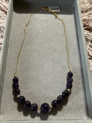 Zambian amethyst gold tone - amethyst,
