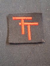 50TH NORTHUMBIAN INFANTRY DIVISION TYNE AND TEES CLOTH FORMATION SIGN BADGE...