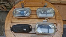 3 Lucas Square 8 FT/LR8 Classic Car Fog & Spot lamps With 1 Cover - Chrome