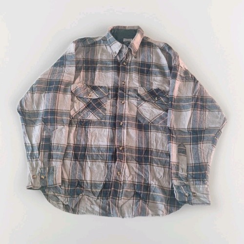 Vintage flannel green plaid - green,