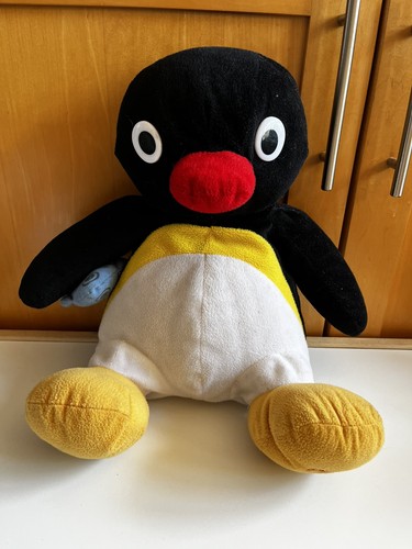 Pingu penguin large soft plush - pingu,