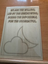 A5 Engraved wooden plaques