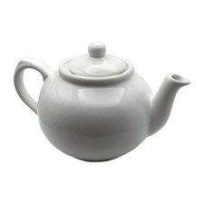 Vintage White Airedale Teapot Used Good Condition Full Sized