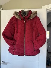 Red Joules Puffer Jacket Coat