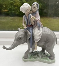 Lladro Elephant Carrying Hindu