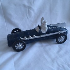 Michelin Man Race Car, Cast Iron Metal, Hotrod Ratrod, Goodyear,
