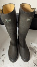 Green Le Chameau Leather Lined
