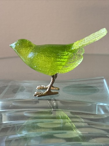 Daum pate verre green - pate, bird
