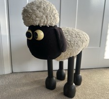 Vintage 1989 Shaun the Sheep Foot Stool Rest - Wallace & Gromit - Boots