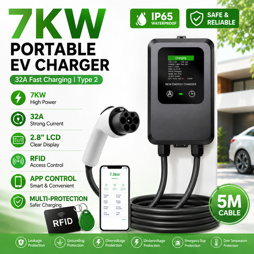 7kw 32a type charger - 7kw,