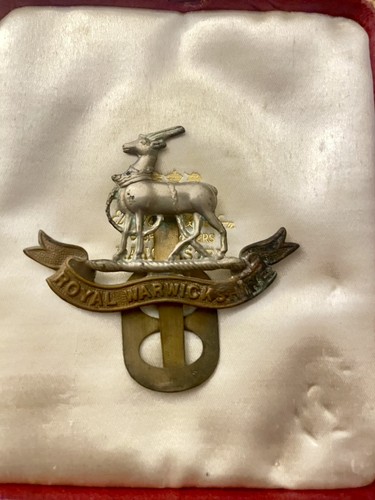 Royal warwickshire cap badge - royal,