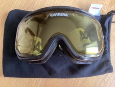 Carrera Vintage Ski Snowboarding Goggles Vision Super Gold Lens