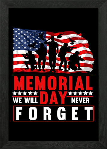 Memorial day soldiers framed - memorial,