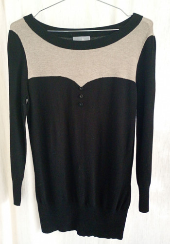 Wallis black beige long - beige,