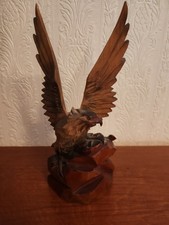 Vintage Wooden Eagle Statue