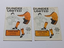 Lot x 2 Dundee Utd v