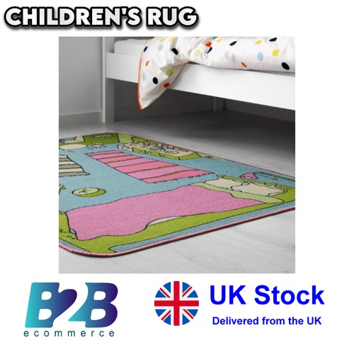 Kids dollhouse play rug - dollhouse,