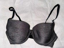 La Senza Grey & Black Bra Size UK 32D Brand New Fast Delivery