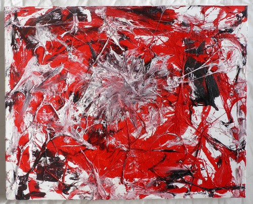 Detailed abstract painting - detailed, by