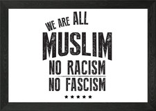 we are all muslim Framed Wall