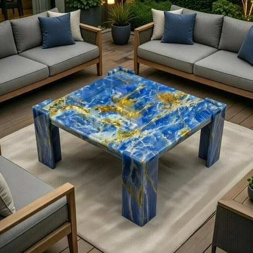 Blue onyx coffee - coffee, table