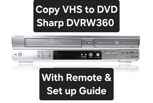 Sharp rw360h vhs dvd - sharp,