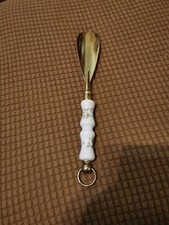 Vintage Brass Shoes Horn with