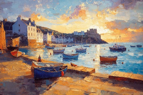 Seaside seascape canvas - seaside,