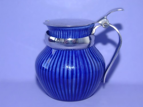 Ceramic mustard pot - ceramic,